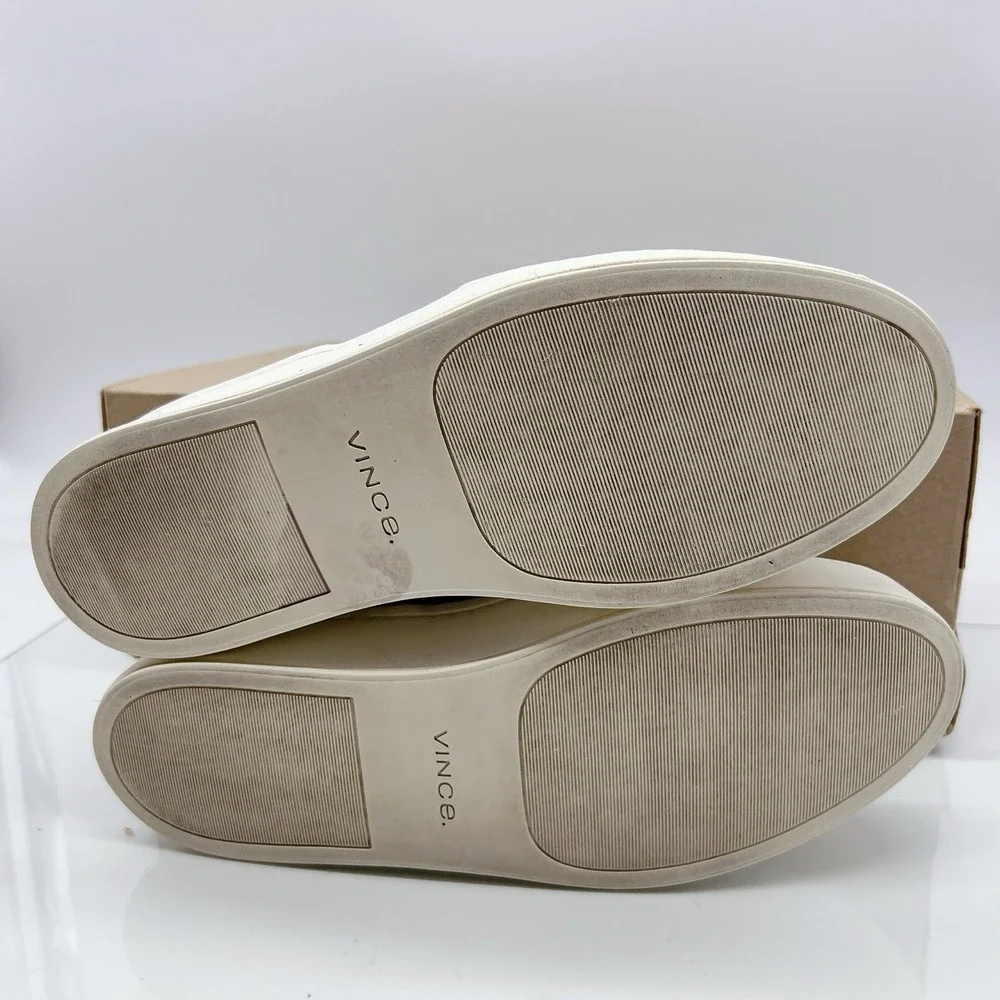 Vince Warren Women's Platform Fashion Sneakers Loafers White Blue EU 38.5 US 8.5